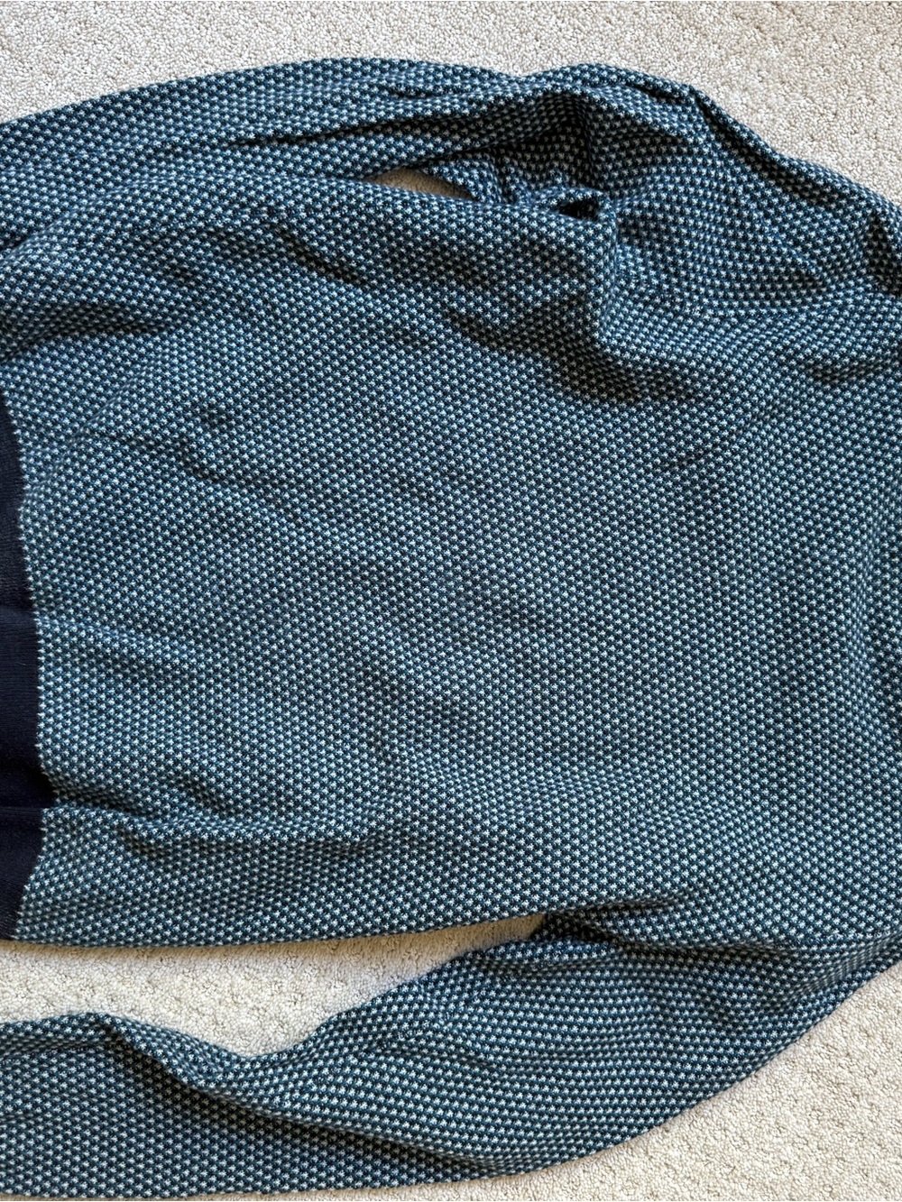 Ted Baker Teal and White Crewneck Sweater